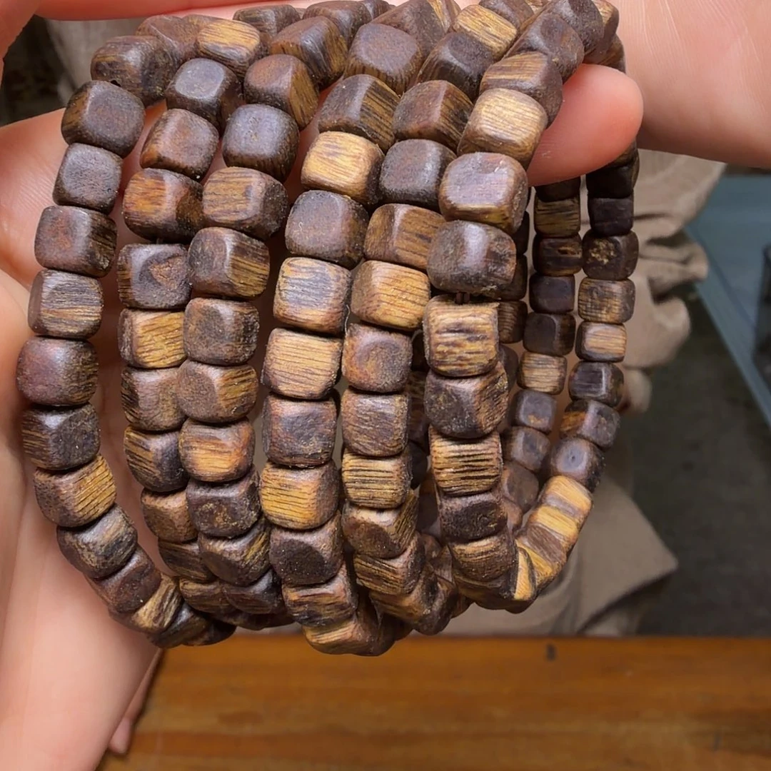 沉香手串高山老树虎斑紫奇方糖珠多样性发其一