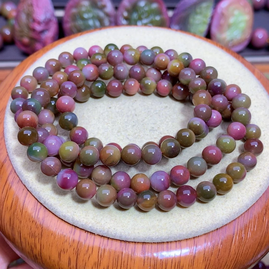 玛瑙手链未镶嵌盐源