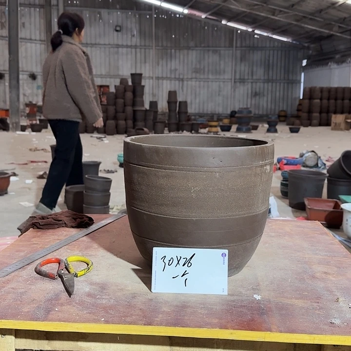 紫砂花盆手工制作