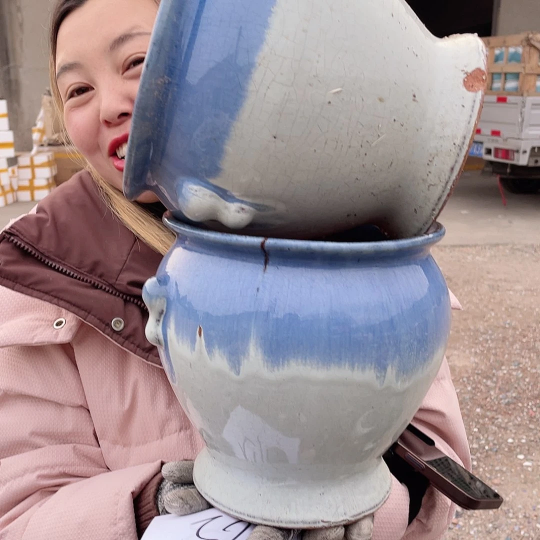 红陶王嫂花盆直播0309-762瑕疵