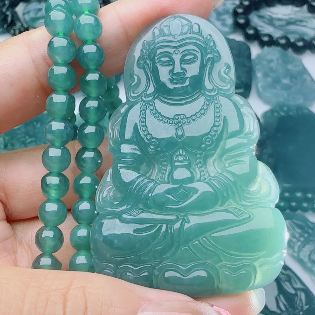 颈饰未镶嵌翡翠多样性发货天然的A货翡翠
