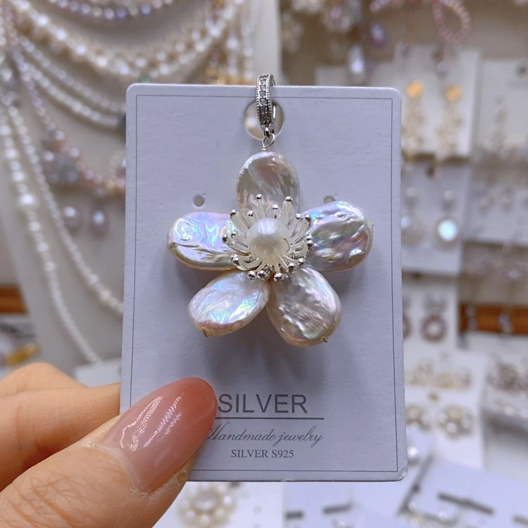 吊坠(不含链)合金淡水珍珠