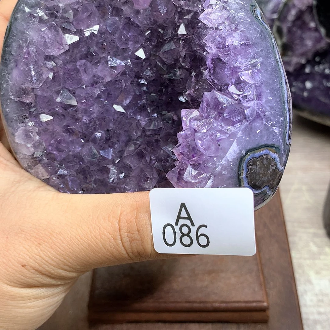 紫晶大型摆件（非配饰）9K金镶嵌