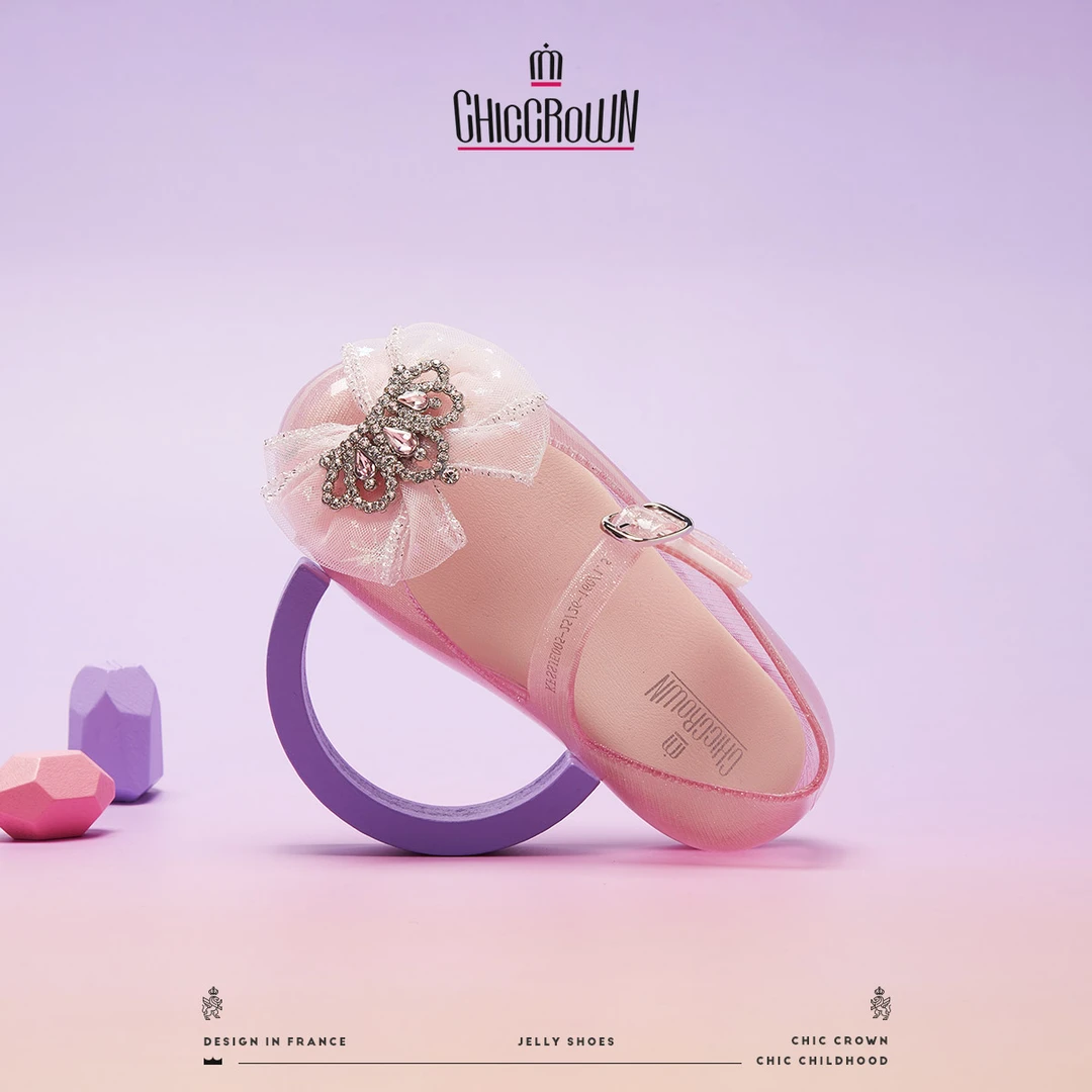 ChicCrown儿童夏季凉鞋宝宝沙滩鞋时尚户外凉鞋防滑公主鞋