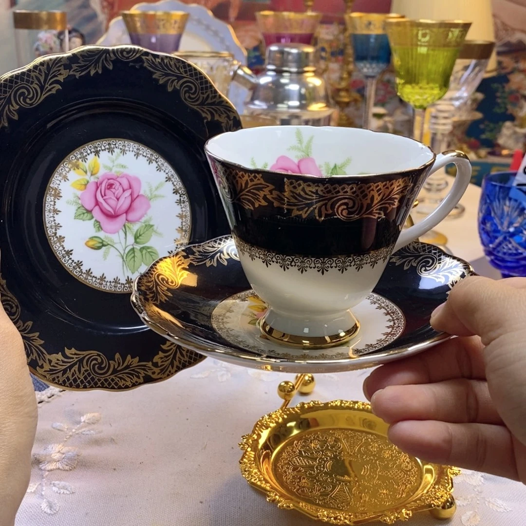 瓷片瓷器欧瓷咖啡杯水晶杯