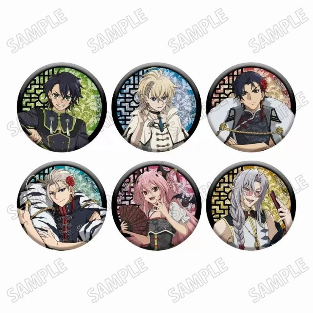 日谷正版 终结的炽天使 中华风服装ver 吧唧徽章 盲袋A5