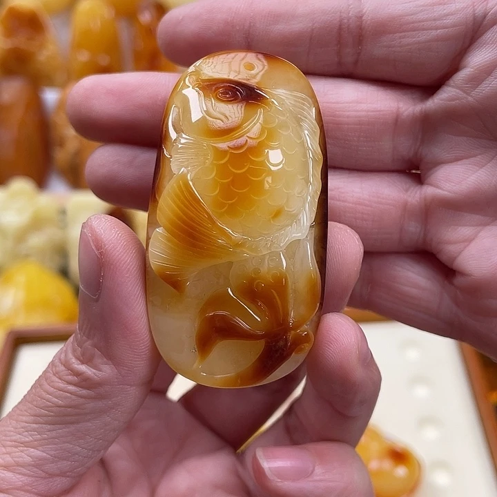 蜜蜡项链未镶嵌22.2克