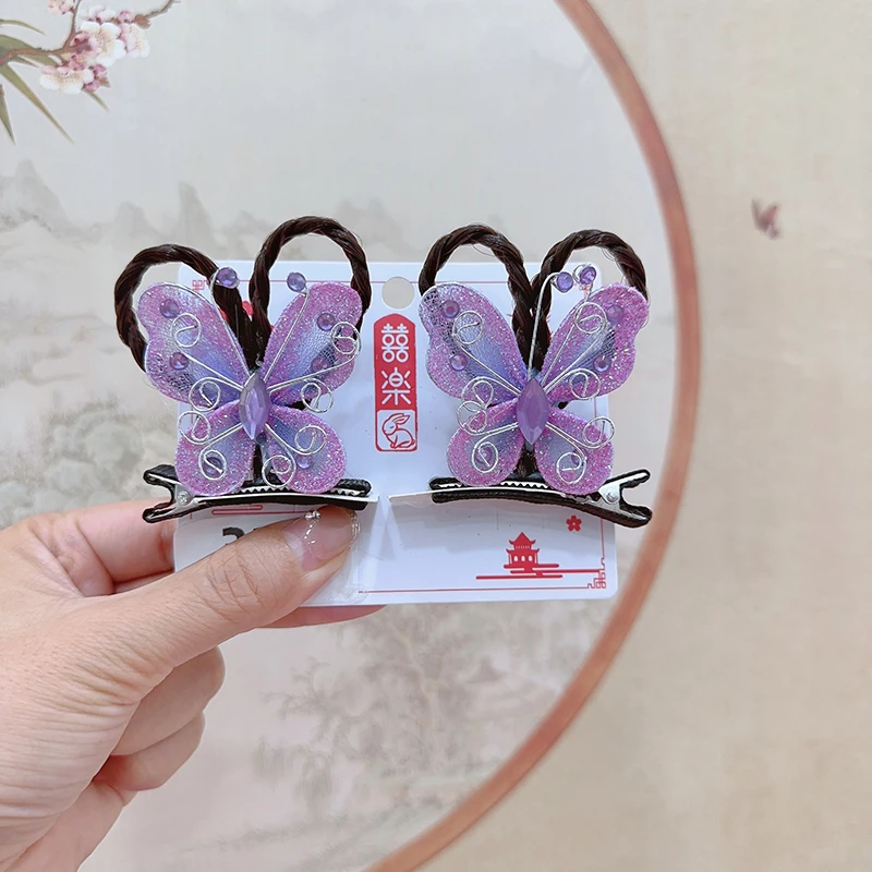 GF494 儿童美人鱼发饰额头链小公主流苏发卡头饰女童贝壳耳挂耳环