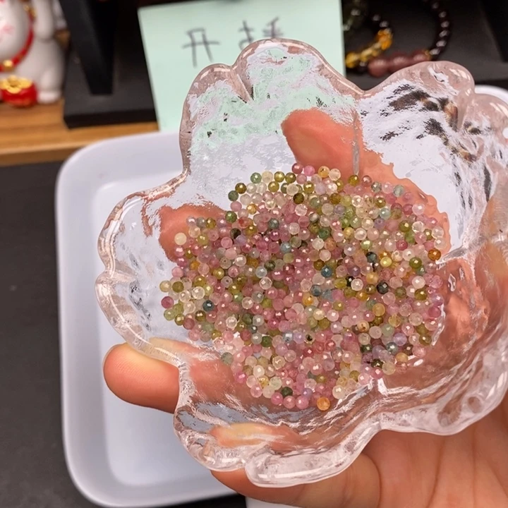 玛瑙/玉髓未镶嵌卡2.5碧玺,100个