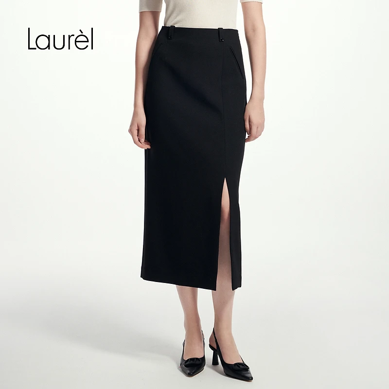 【妍妍专属】Laurel新款开叉西装裙女L361Q01800