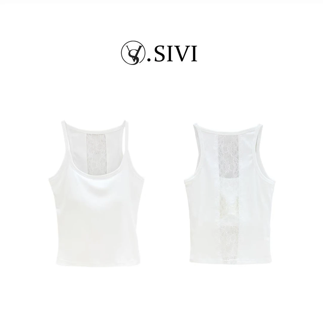 熙薇【百搭背心】2025春季新款气质天丝棉高端定制美背H1646