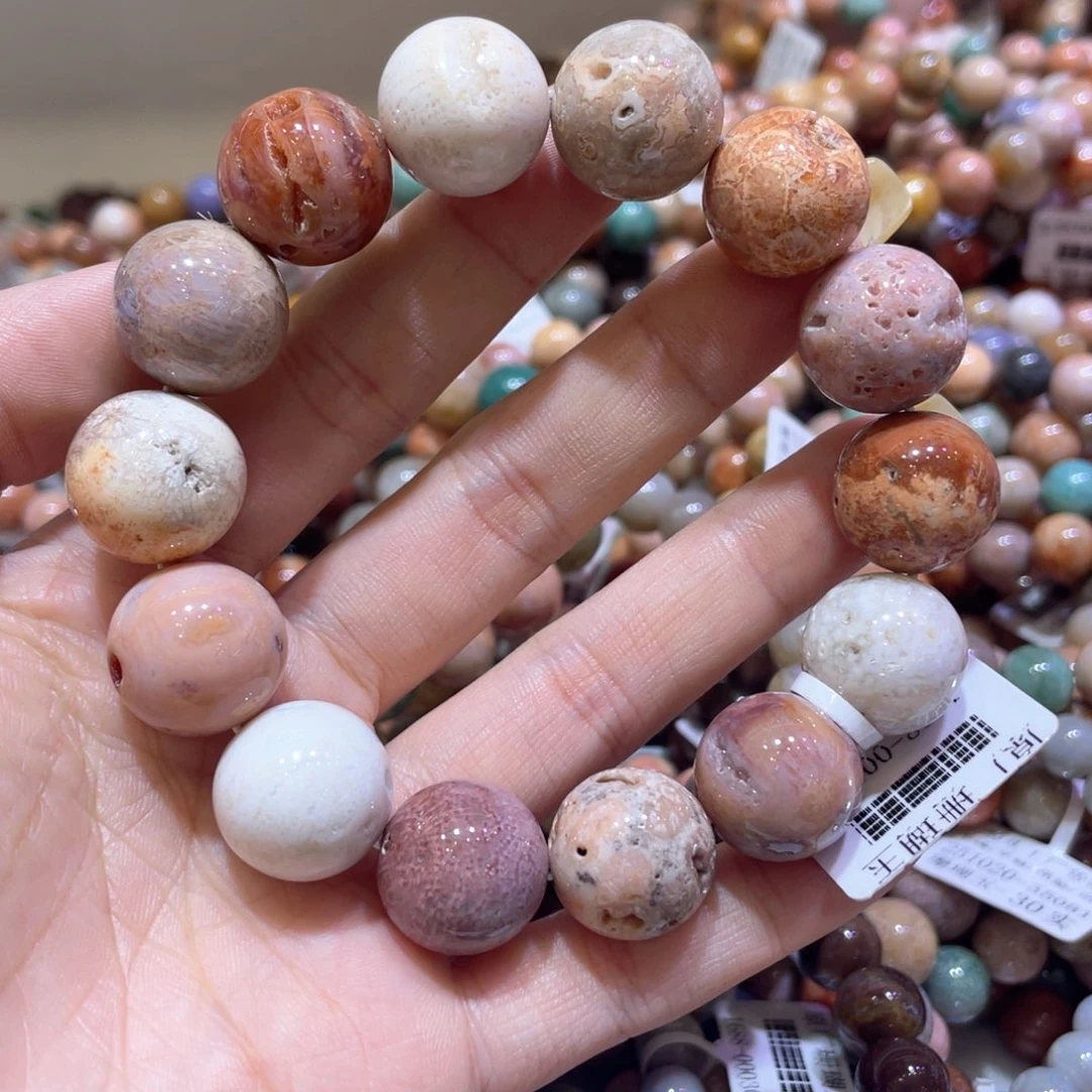 未镶嵌手链硅化珊瑚（珊瑚玉）085