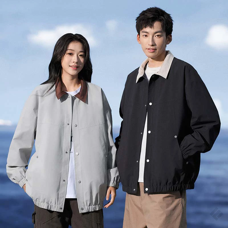 凡客依舍翻领夹克秋季新款简约百搭宽松舒适新潮时尚情侣款外套
