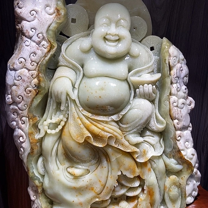 蛇纹石玉（覆膜）合金珠宝奇石