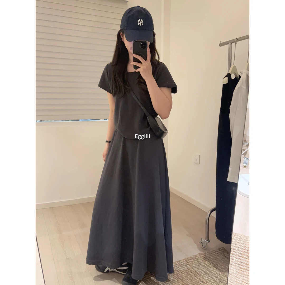 【慵懒休闲两件套】后腰露背显瘦套装