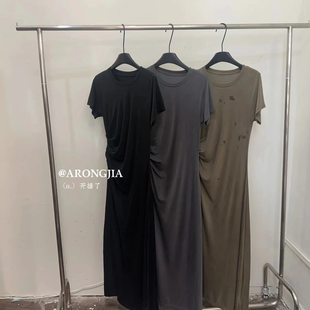 【ARONG阿荣家】净版圆领连衣裙08927-三色-M