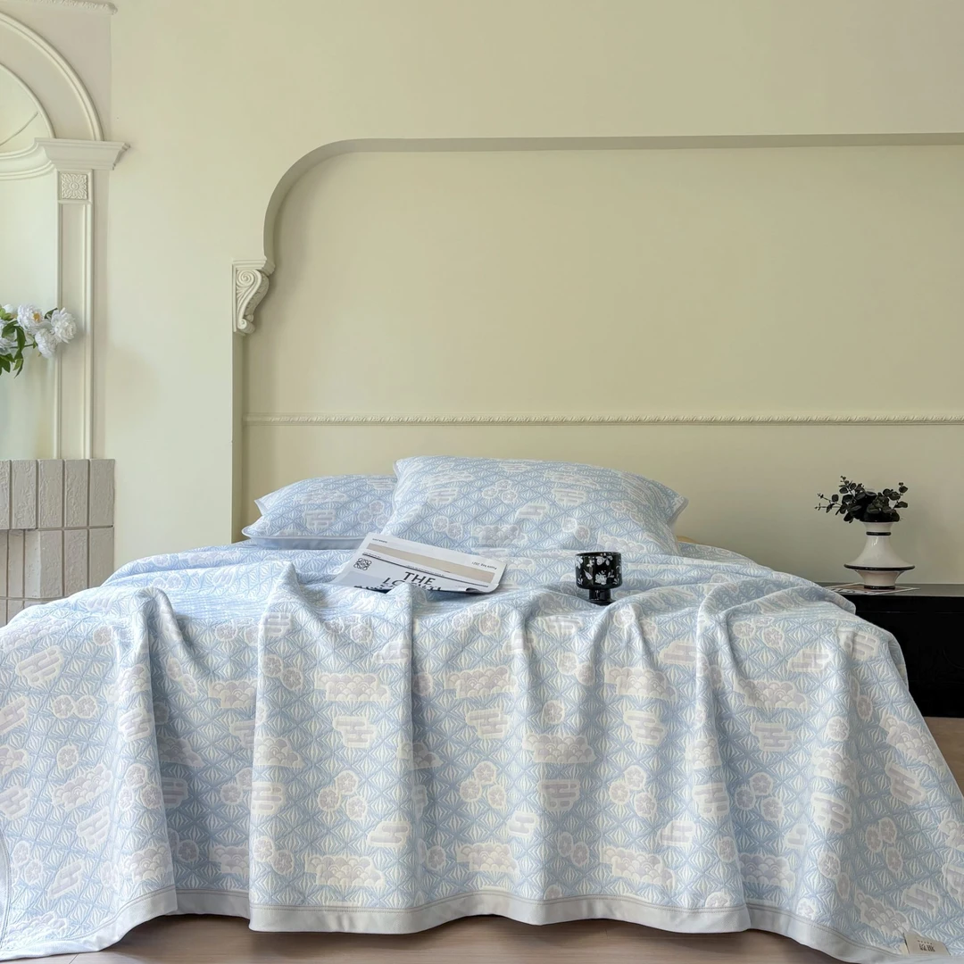 雅赞25新款【精梳棉纱布软席】黄*依力荐 机洗柔软深睡床单床盖