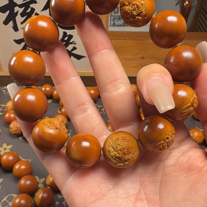 华***山橄榄核吊坠手工钟馗福利