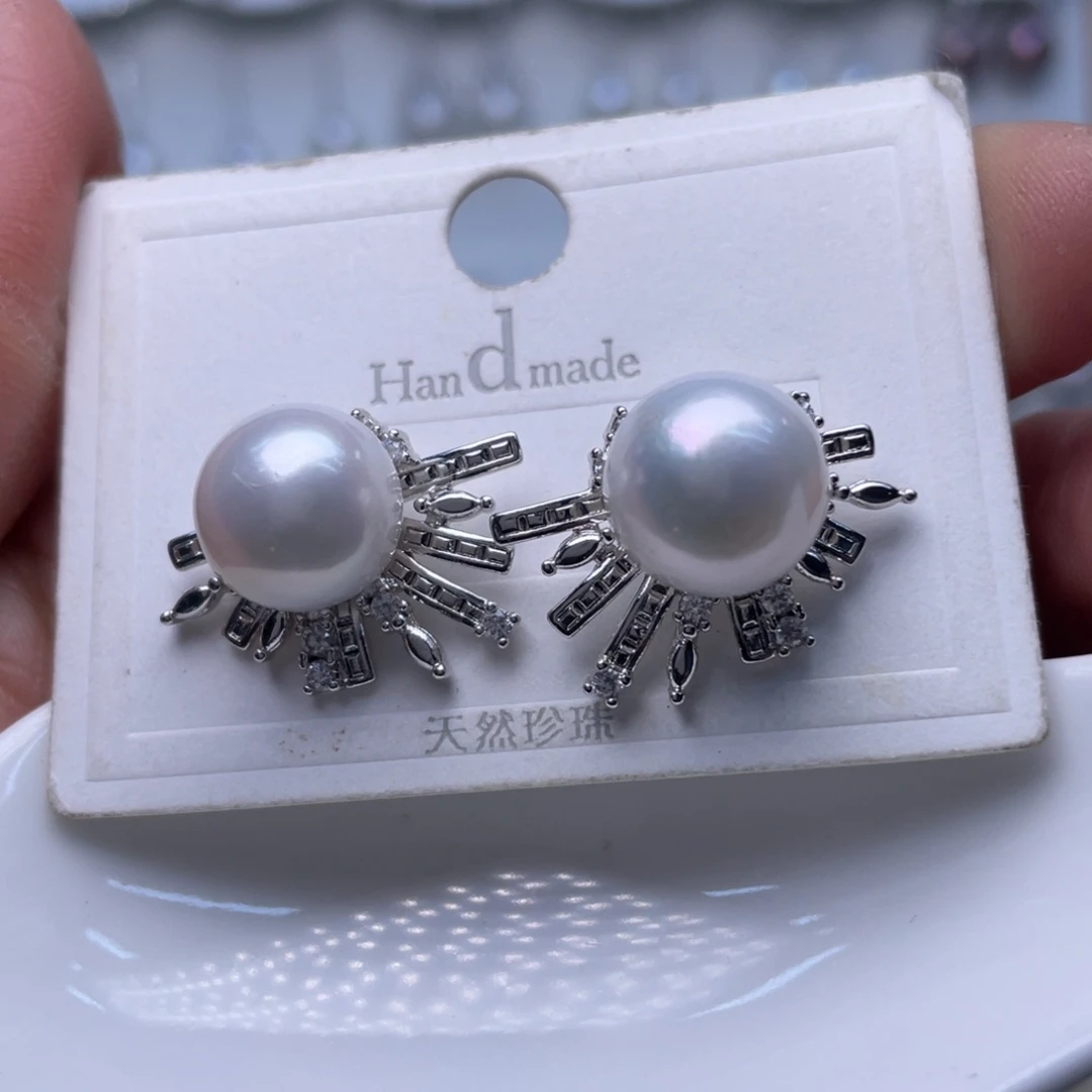 淡水珍珠未镶嵌耳饰