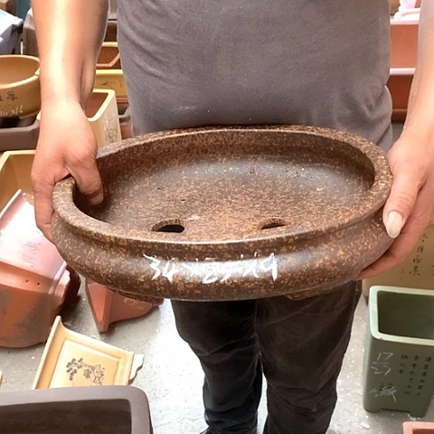 紫砂花盆手工制作