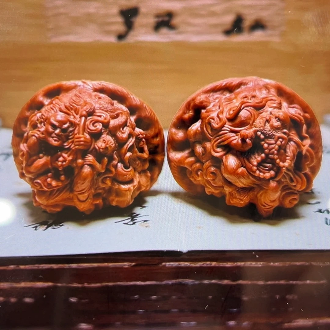 手串/手链橄榄核老山本工罗汉核桃一对