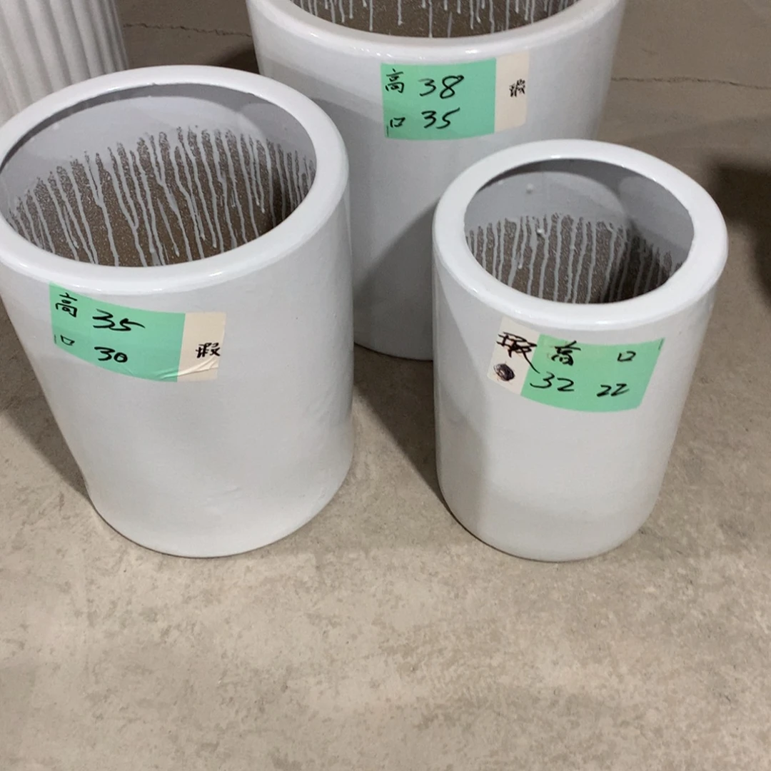 微瑕高温陶瓷花盆