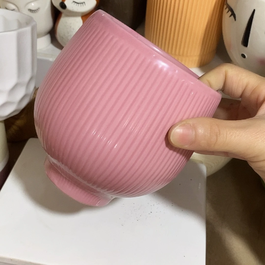 陶杯子陶盆有孔 瑕疵介意勿拍