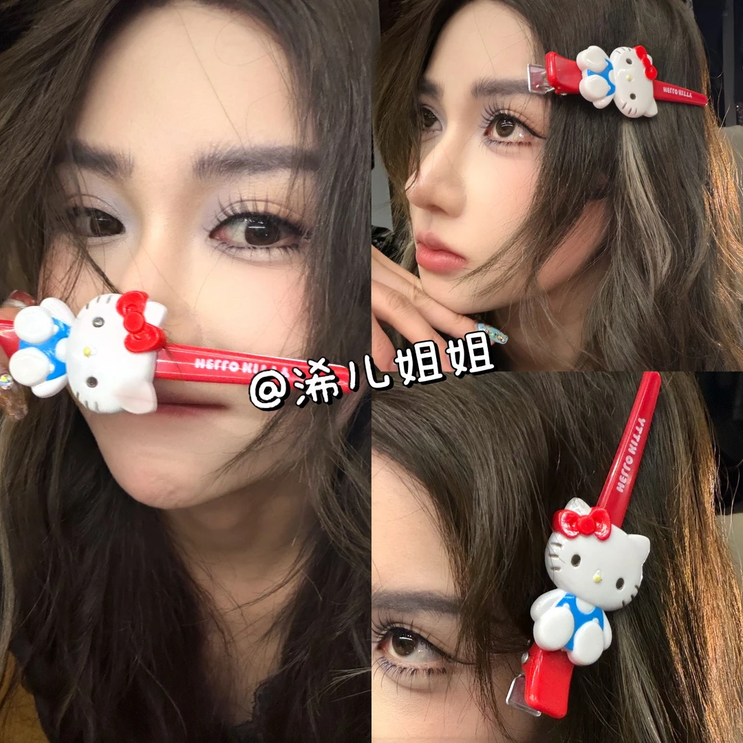 【浠儿家】日系可爱kitt发卡大号长款鸭嘴夹卡通甜美少女侧边夹