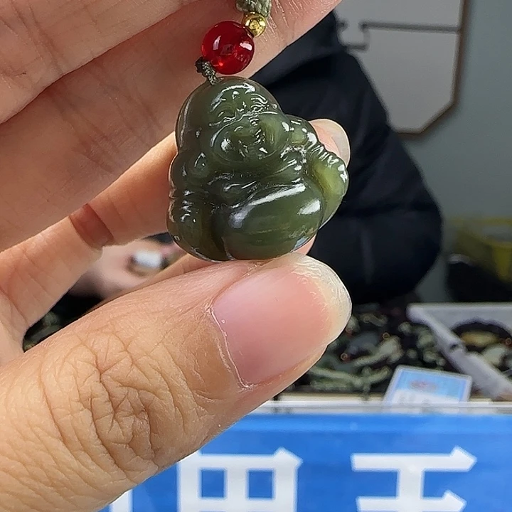 和田玉未镶嵌颈饰20mm