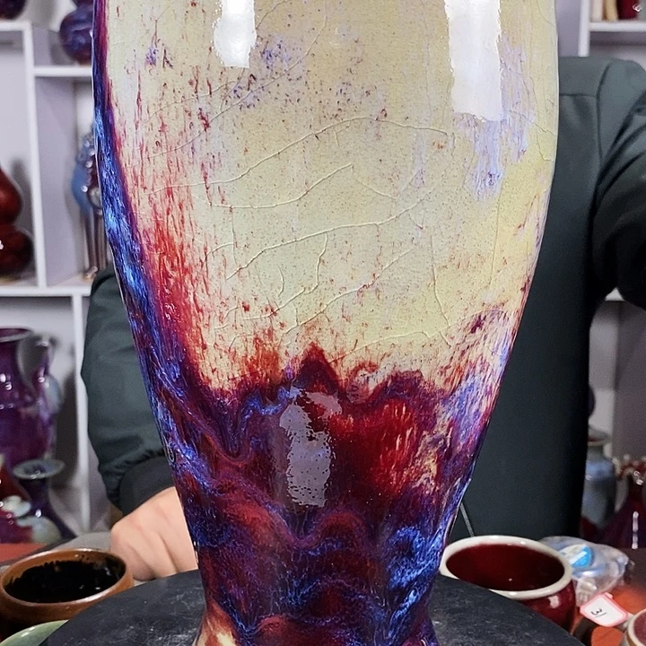 青***领尚峰钧窑作品摆件
