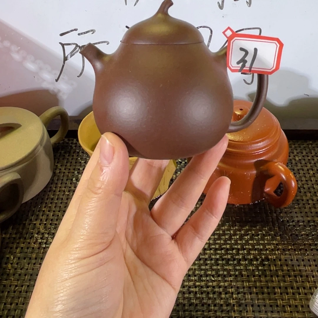 茶壶紫砂茄瓜微瑕