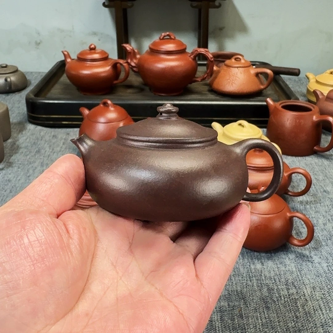 茶壶紫砂全手工紫砂壶寒江