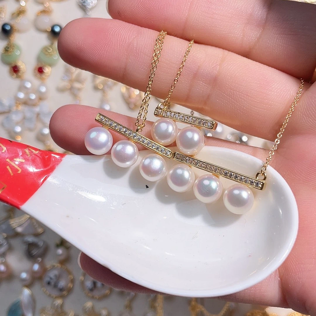 合金淡水珍珠耳饰