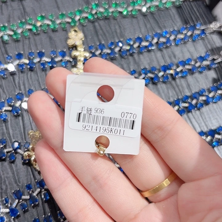 锆石铜合金925银金色花新款