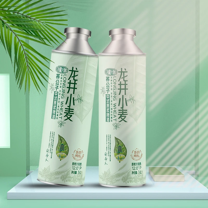 中式精酿啤酒荞公子龙井小麦1000ML大罐桶装扎啤好喝不苦新鲜日期