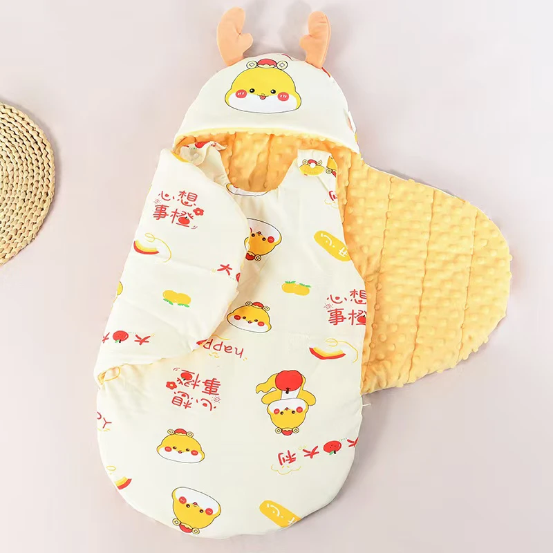 婴儿包被纯棉初生抱被春秋冬加厚宝宝产房包单新生儿襁褓防踢睡袋
