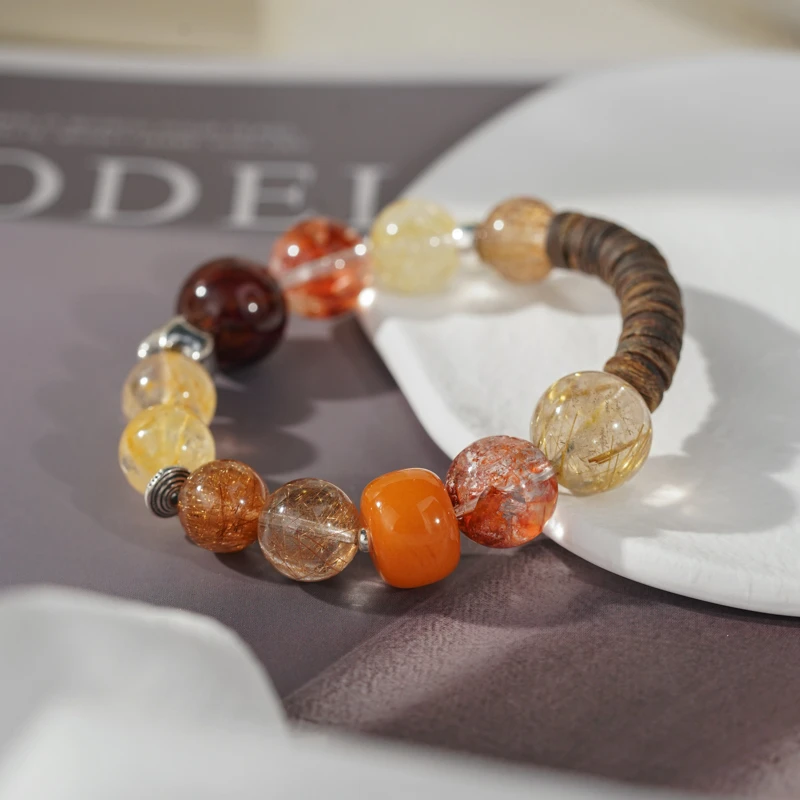 【百福齐臻】水晶沉香手串（天然珠宝多样性发其一）