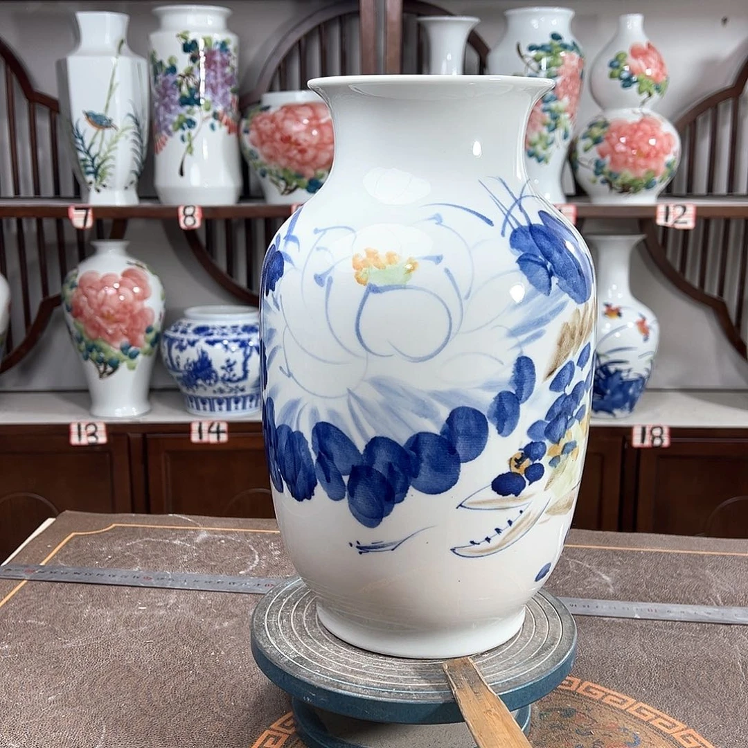 摆件景德镇陶瓷大冬贵鱼