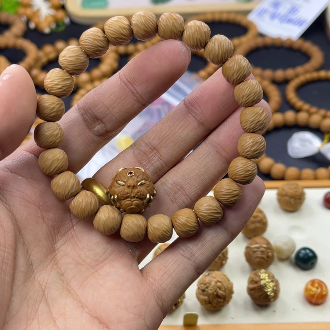 时***安猴头核桃吊坠云锦➕狗王