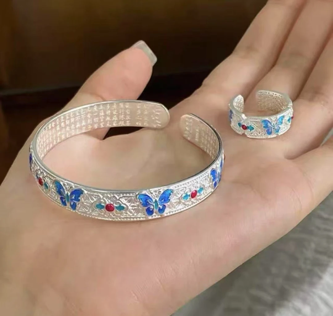 珐琅精美两件套【无礼盒】—-4291