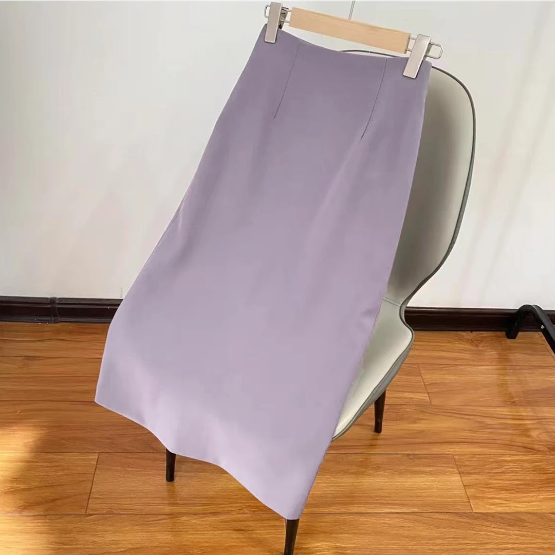 春秋新品！女士开叉A字半身西装裙E729