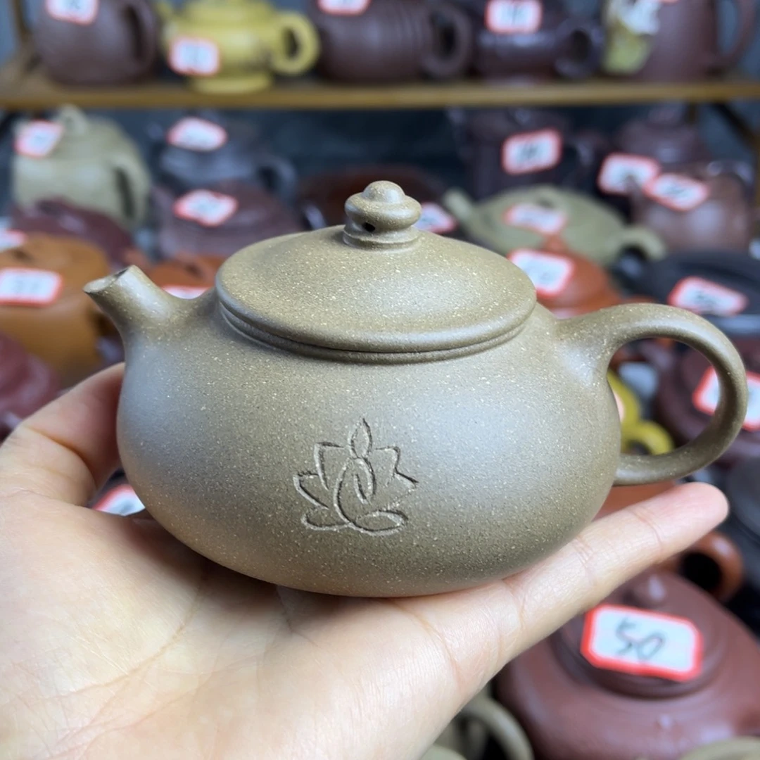 紫砂茶壶宜兴紫砂壶寒江