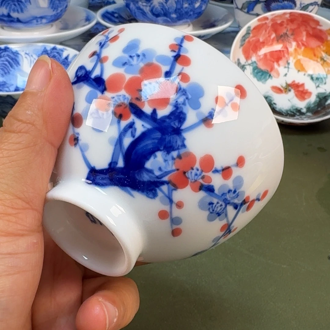 陶景德镇纯手绘茶具圆圆258