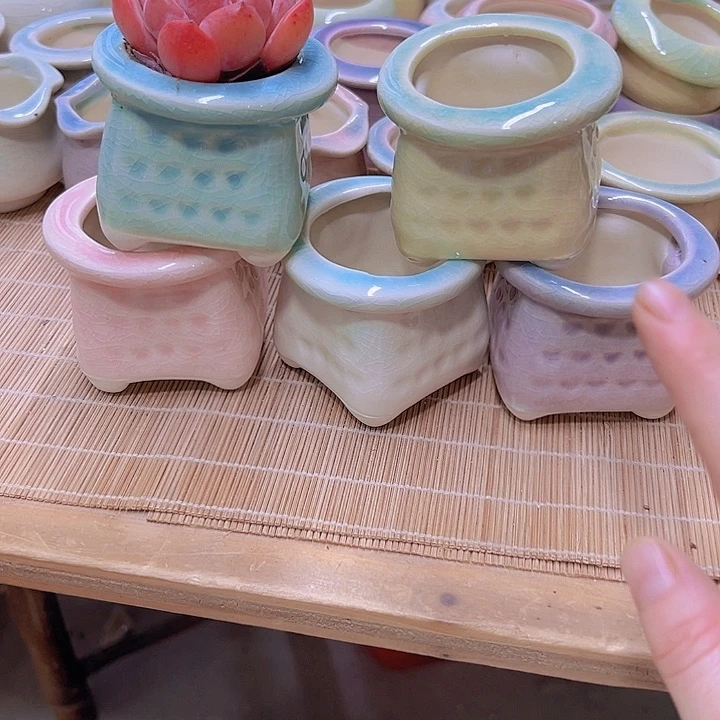 陶瓷花盆当场满12包邮