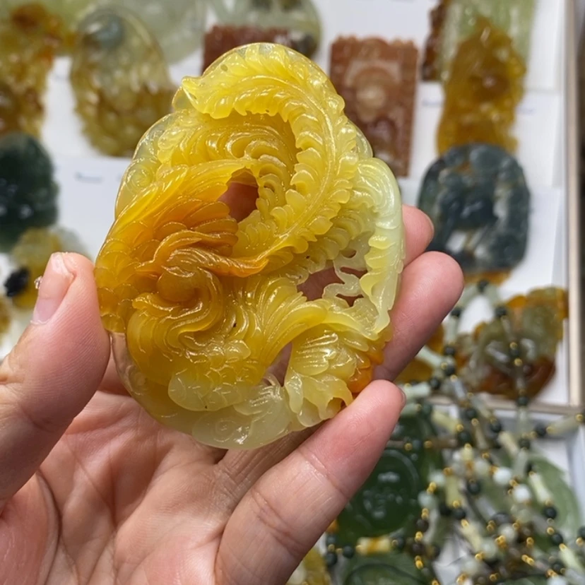 【闪购商品】蛇纹石玉未镶嵌颈饰文*