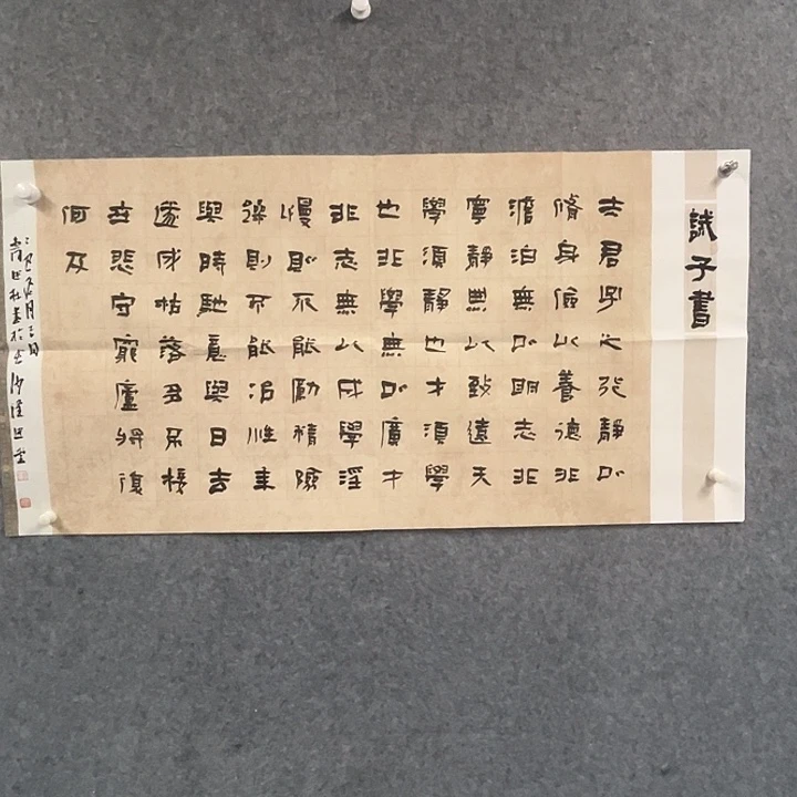 书法曹述林书法作品软片