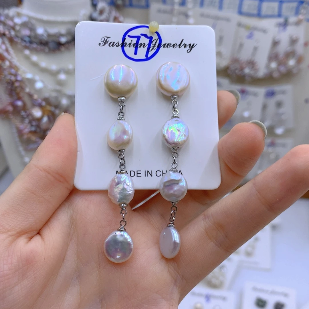 淡水珍珠颈饰银S925镶嵌