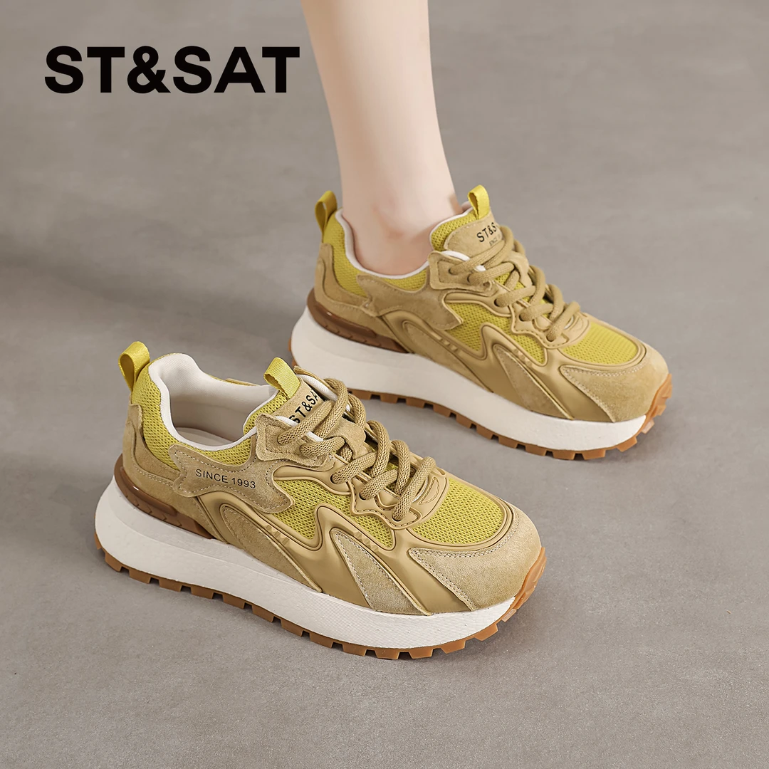 星期六户外阿甘鞋女款2025秋季爆款德训鞋女休闲显脚小轻奢运动鞋