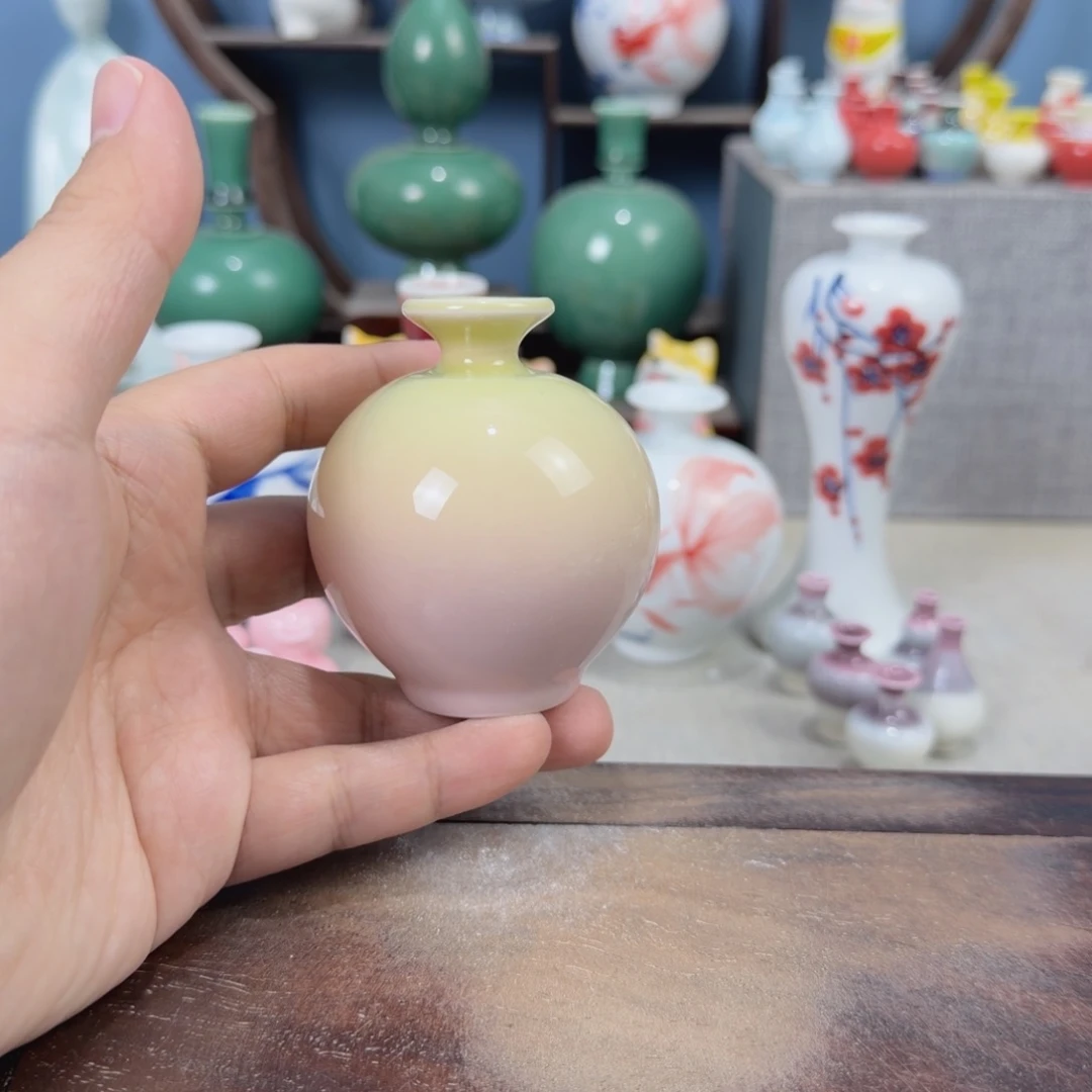 陶瓷手工小花器摆件