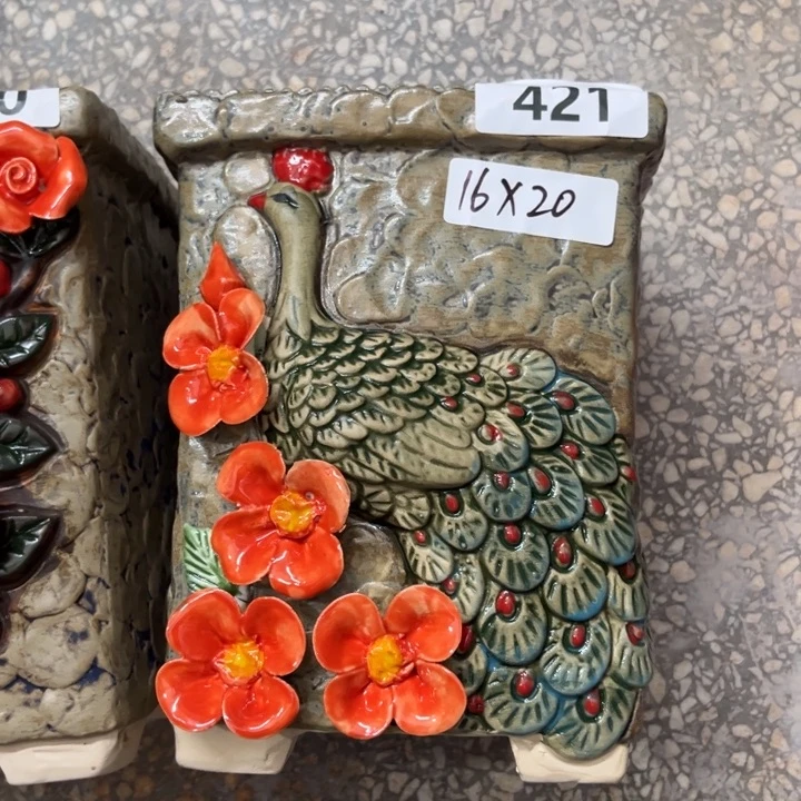 紫砂花盆粗陶材质多肉花盆